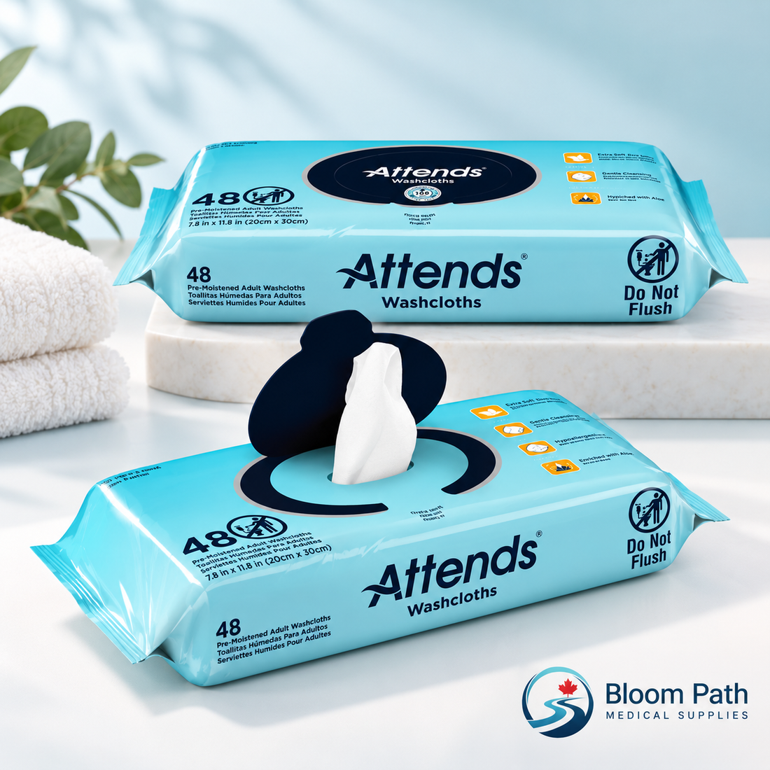 Attends Scented Adult Wipes